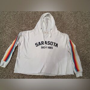Ocean Drive Sarasota Cropped Hoodie Sweatshirt